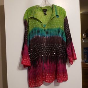 Maggie Barnes Sequined Blouse
